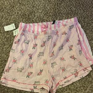 Women's Pink Animal Print Shorts